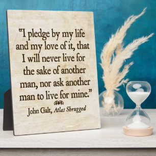 Galt's Pledge Plaque