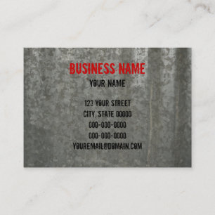 Galvanised Corrugated Sheet Metal Business Card