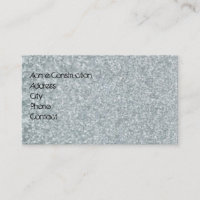 Galvanised metal look business card