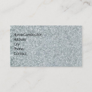 Galvanised metal look business card