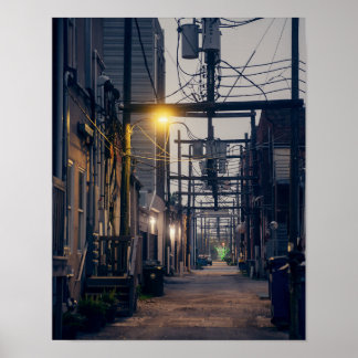 Galveston at Night Poster