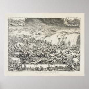 GALVESTON HURRICANE  1900 POSTER