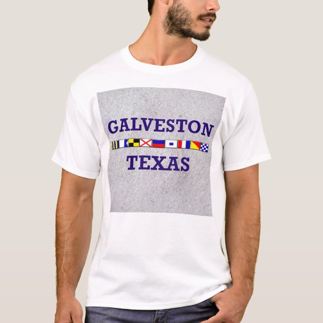 Galveston Nautical Flags - Sand Shirt (Front)