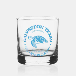 Galveston (sea turtle) whiskey glass