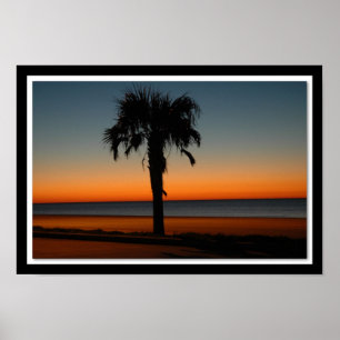 Galveston Sunrise at 89th street Poster
