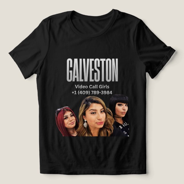 Galveston Texas Video Call Girls Tri-Blend Shirt (Design Front)