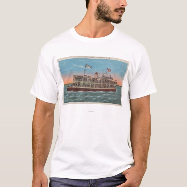 Galveston, TX - View of the Galvez T-Shirt (Front)