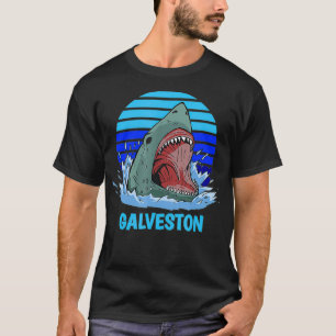 Galveston Vacation Shark Theme  T-Shirt