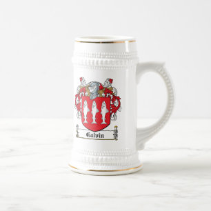 Galvin Family Crest Beer Stein