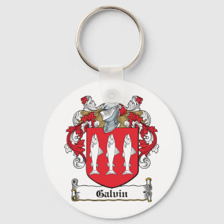 Galvin Family Crest Key Ring
