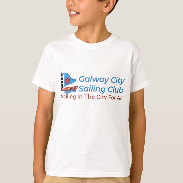 Galway City Sailing Club Logo Gradient T-Shirt (Front)