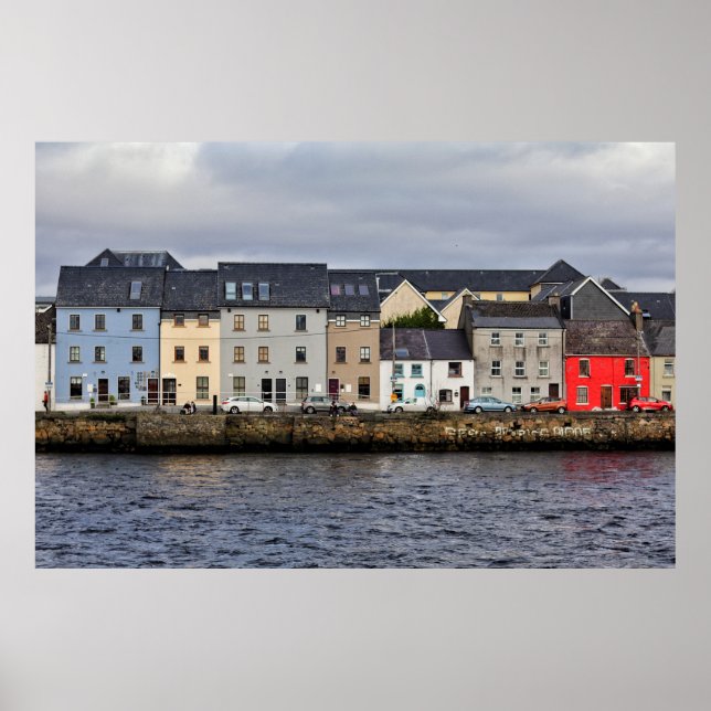 Galway Harbour, Ireland Poster (Front)