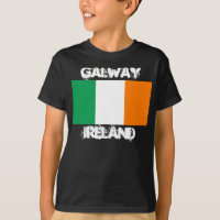 Galway, Ireland with Irish flag Boys
