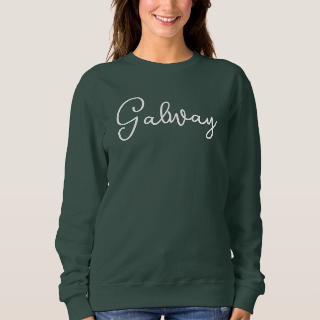 Galway Script City Women’s Sweatshirt (Front)