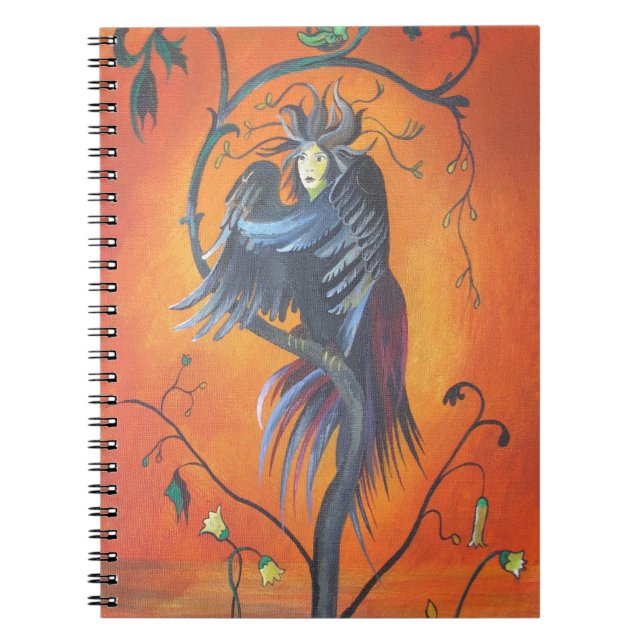Gamaun The Prophetic Bird With Ruffled Feathers Notebook (Front)