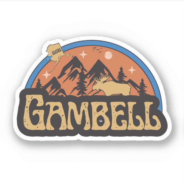 Gambell, Alaska Sticker (Front)