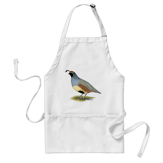Gambel's Desert Quail Standard Apron (Front)