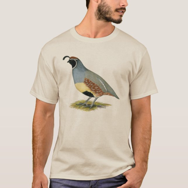 Gambel's Desert Quail T-Shirt (Front)