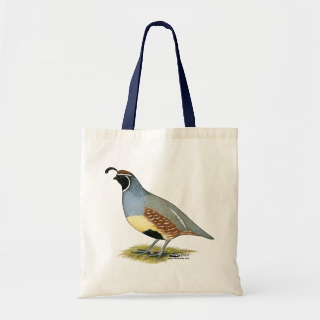 Gambel's Desert Quail Tote Bag (Front)