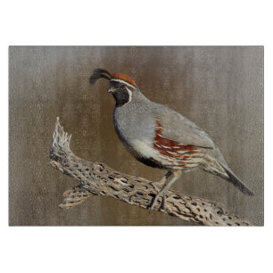 Gambel's Quail Cutting Board