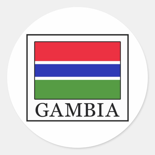 Gambia Classic Round Sticker (Front)