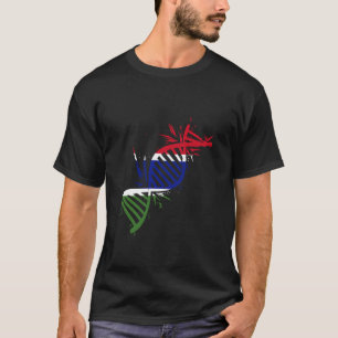 Gambia DNA Gambian Roots Gambian Flag Gambian Prid T-Shirt