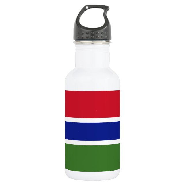Gambia Flag 532 Ml Water Bottle (Front)