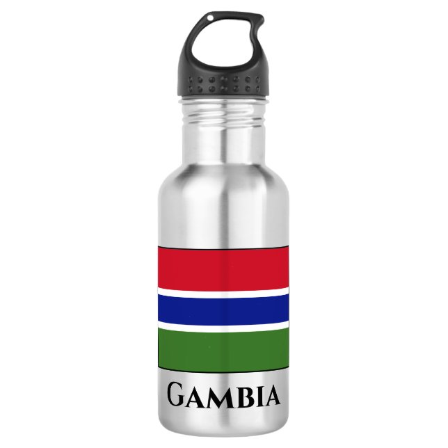 Gambia Flag 532 Ml Water Bottle (Front)