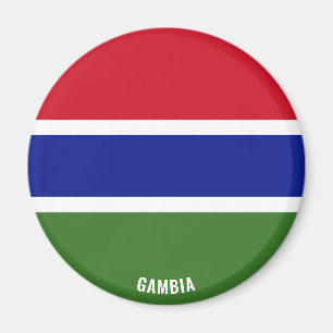 Gambia Flag Charming Patriotic Magnet