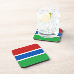 Gambia Flag Coaster