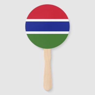 Gambia Flag Hand Fan