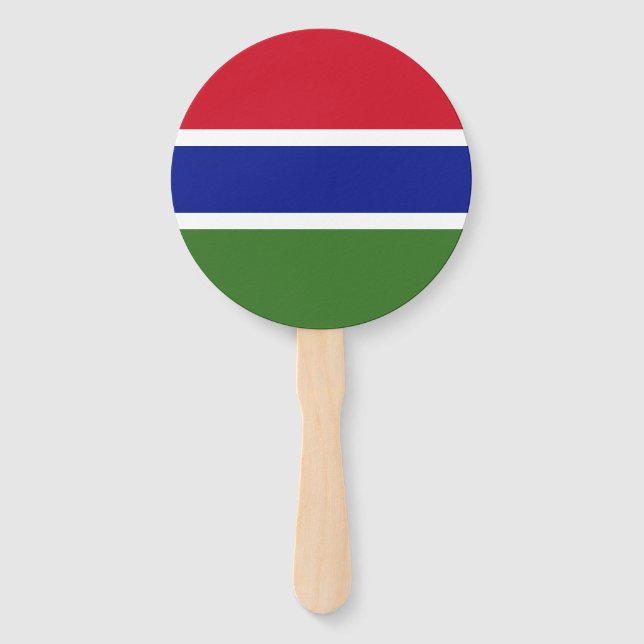 Gambia Flag Hand Fan (Front)