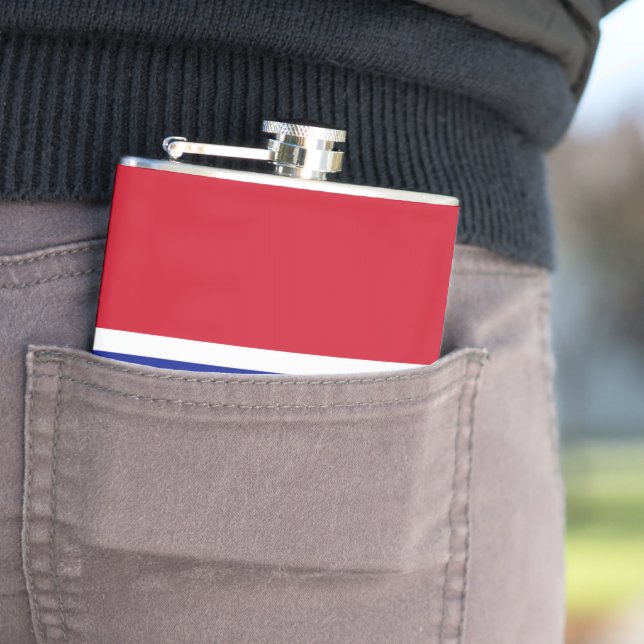 Gambia flag hip flask (In Situ)