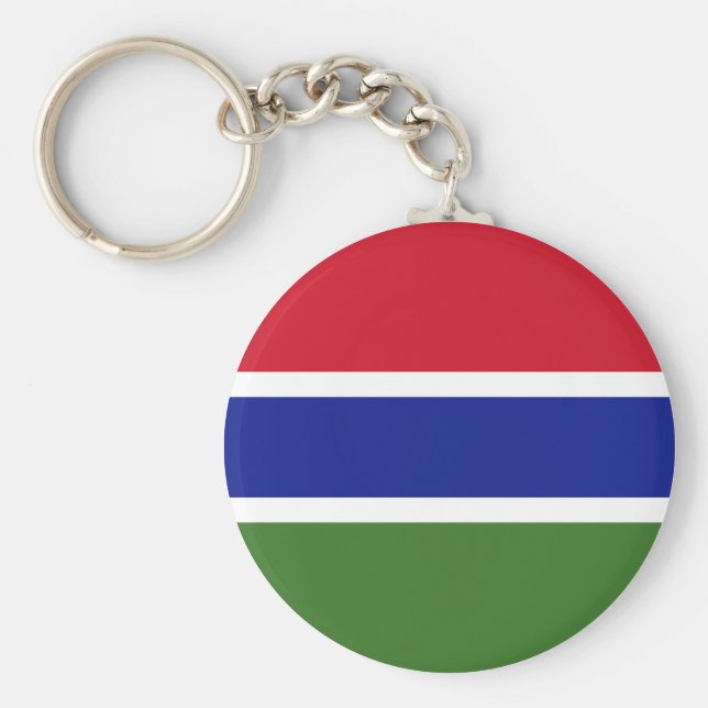 Gambia Flag Key Ring (Front)