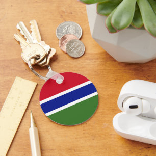 Gambia flag key ring
