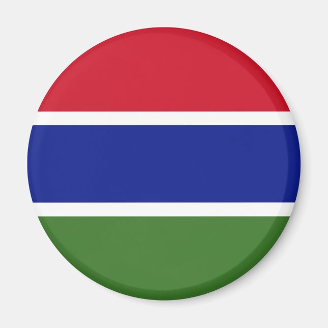 Gambia Flag Magnet (Front)
