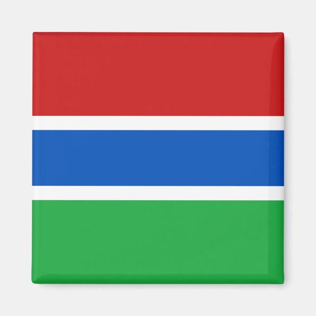 Gambia Flag Magnet (Front)