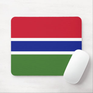 Gambia flag mouse pad