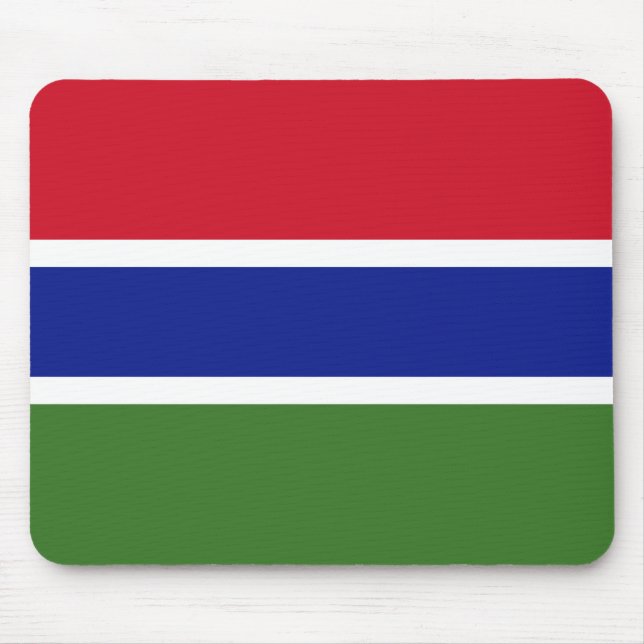 Gambia Flag Mouse Pad (Front)