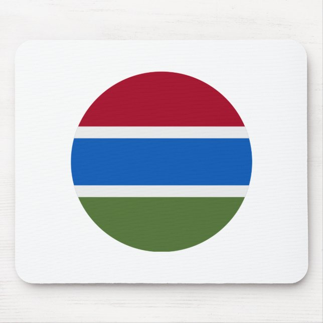 Gambia Flag Mouse Pad (Front)