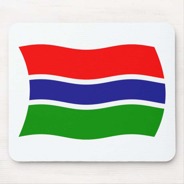Gambia Flag Mousepad (Front)