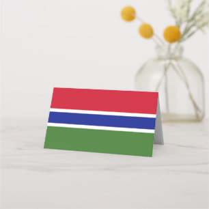 Gambia flag place card