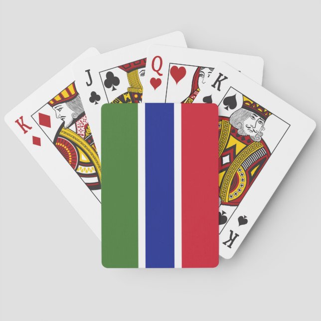 Gambia Flag Playing Cards (Back)