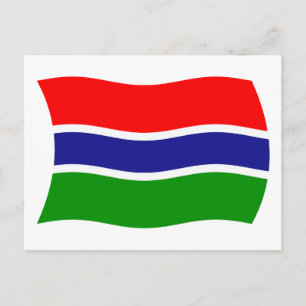 Gambia Flag Postcard