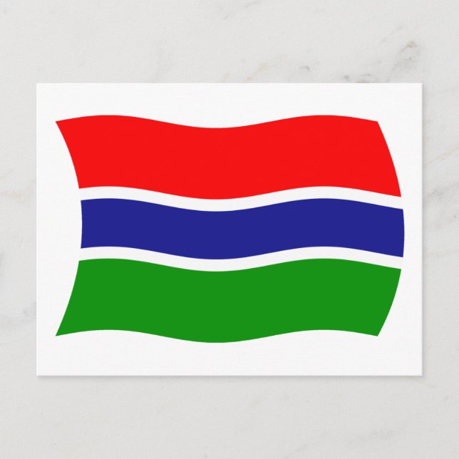 Gambia Flag Postcard (Front)