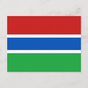 Gambia Flag Postcard