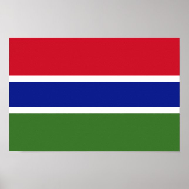 Gambia Flag Poster (Front)
