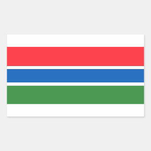 Gambia Flag Rectangular Sticker