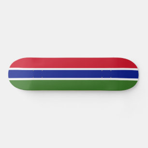 Gambia Flag Skateboard