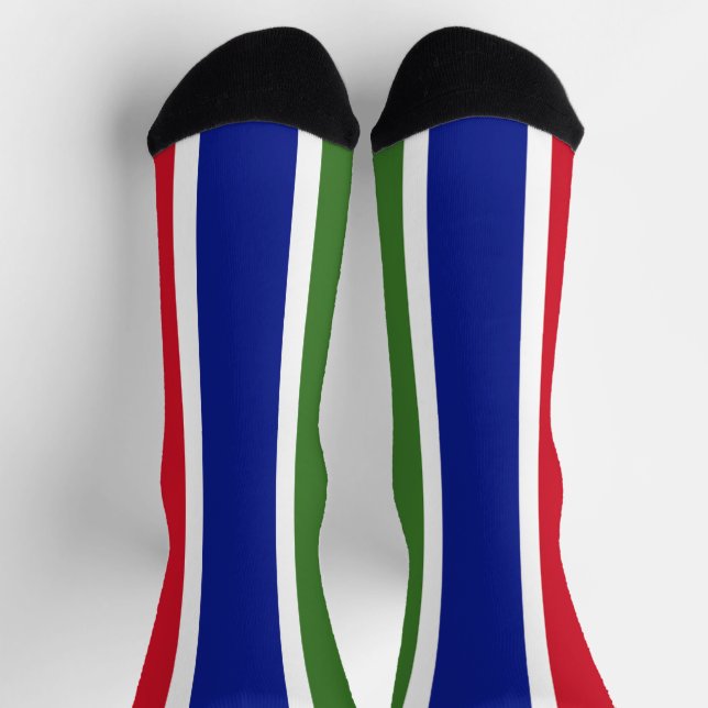 Gambia Flag Socks (Top)